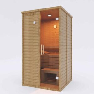 Indoor 2 person cedar sauna