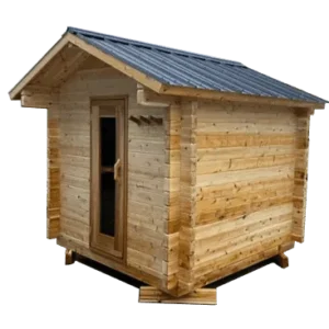 Log cabin cedar sauna 6 by 7 foot
