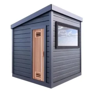 Modern white cedar sauna 6 by 5 foot