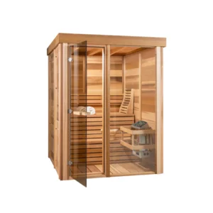 Indoor 550 Pure Cube cedar sauna for 3 people